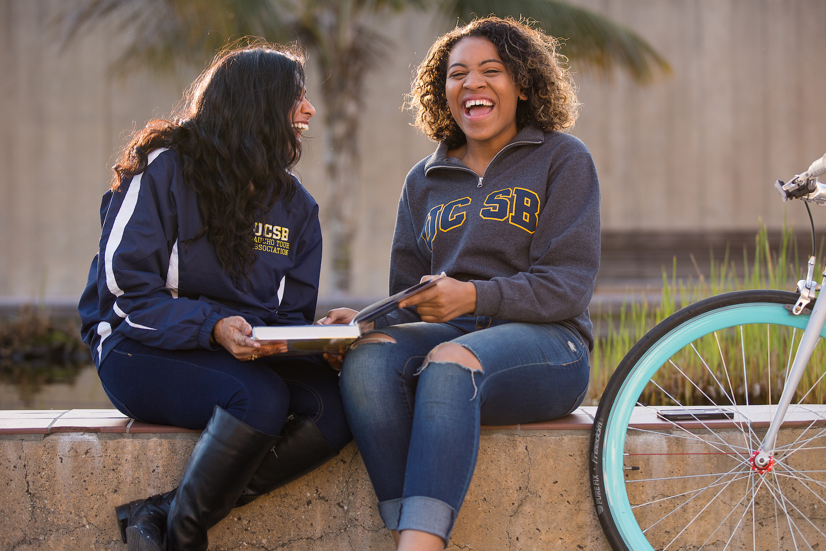 ucsb students laughing